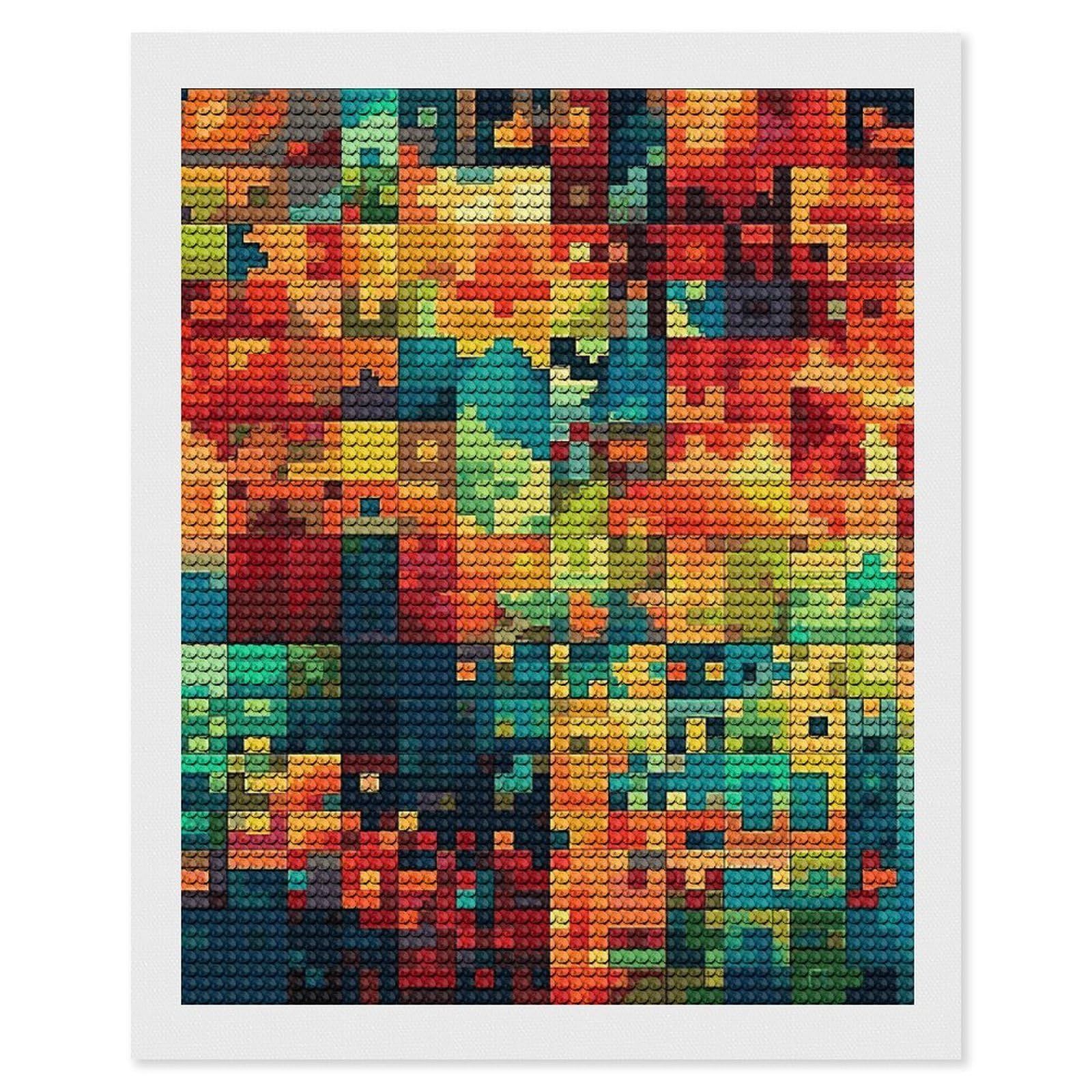 makers space Pixel-53-360° UM TKJMCSW Pixel Art Pattern 5D Diamond Painting Kits for Adults